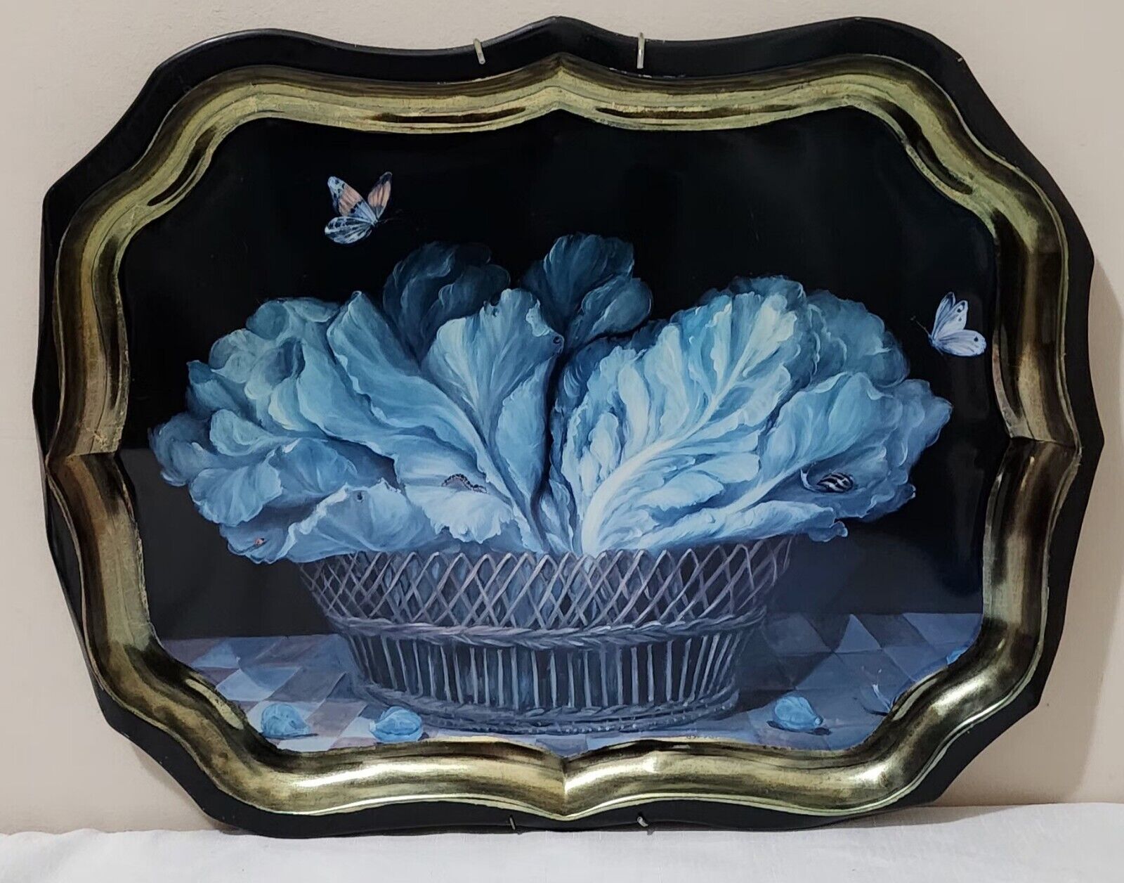 Vintage 1993 Ian Logan Tray by Mimi Roberts Large with wall hanger London