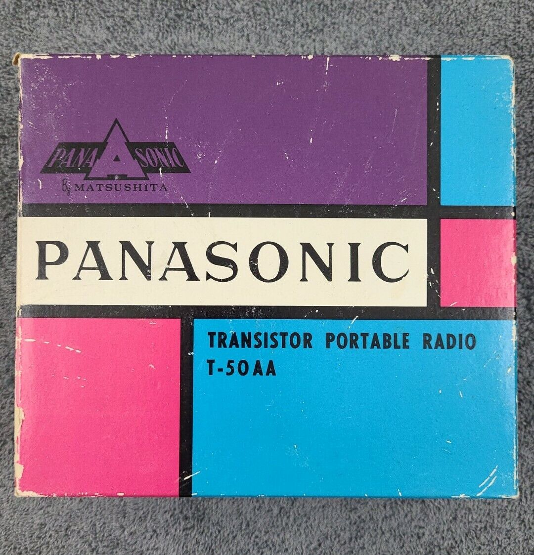 Panasonic Transistor Portable Radio T-50AA with Box 