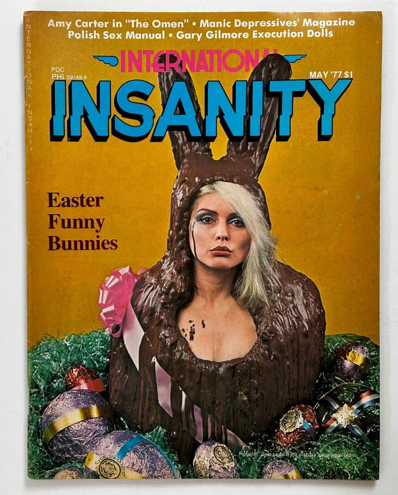 DEBBIE HARRY Blondie International Insanity Comic Magazine Humor Satire May 1977