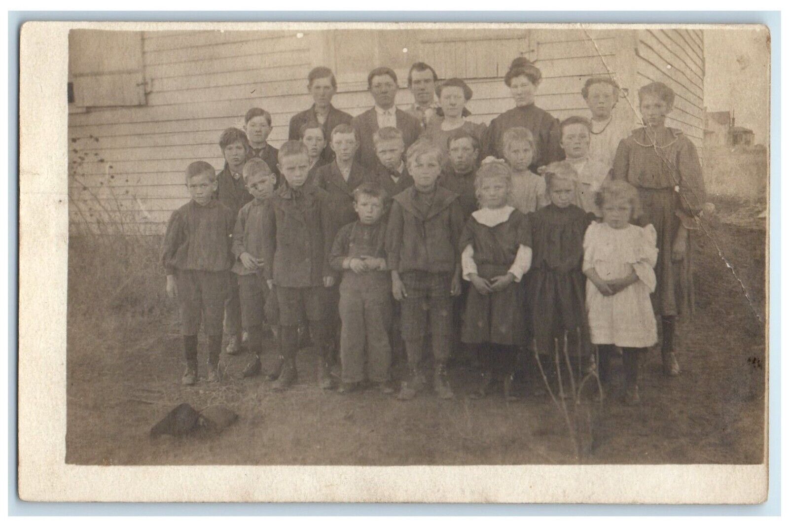 c1910's Children At The School Millard South Dakota SD RPPC Photo Postcard