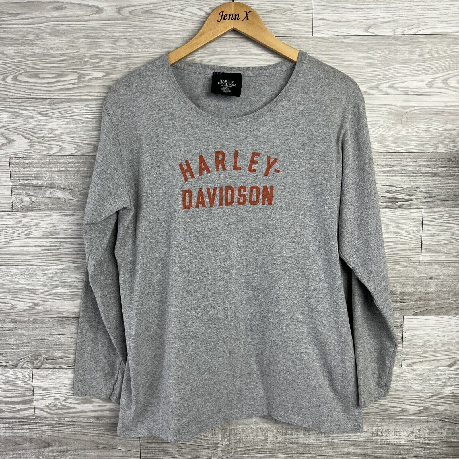 Harley Davidson Motorycles Museum Milwaukee WI Long Sleeve T-Shirt Mens XL Gray