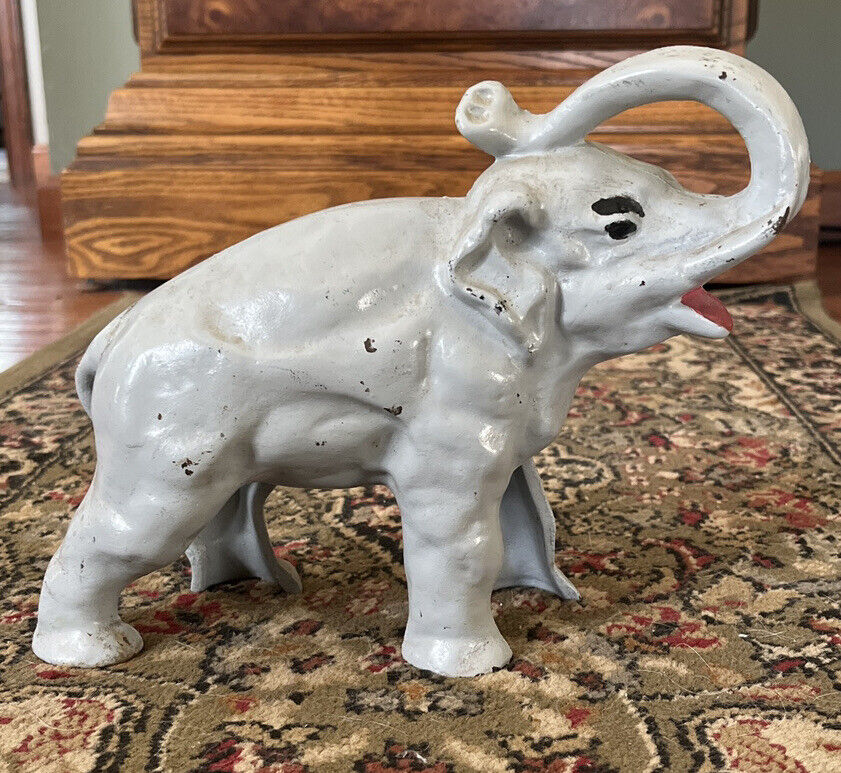 1920’s Hubley Elephant cast iron doorstop Rare