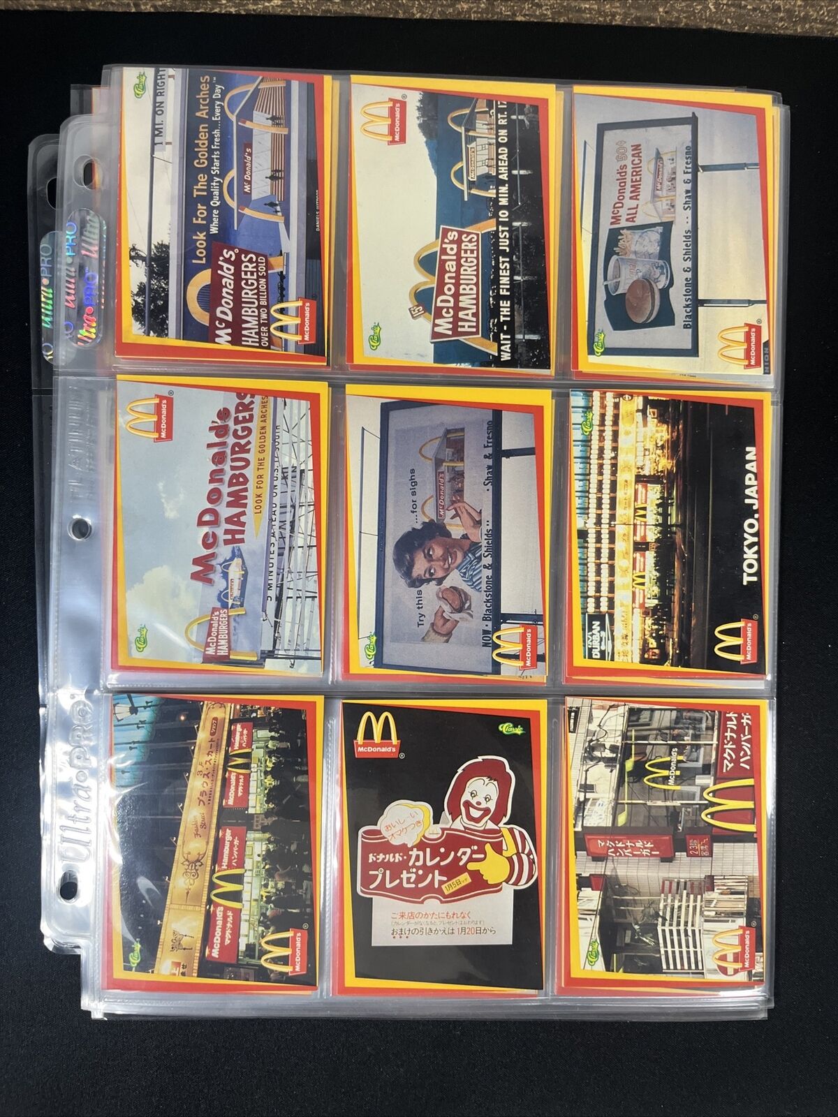1996 McDonald’s Classic 50 Card Advertising Base Set