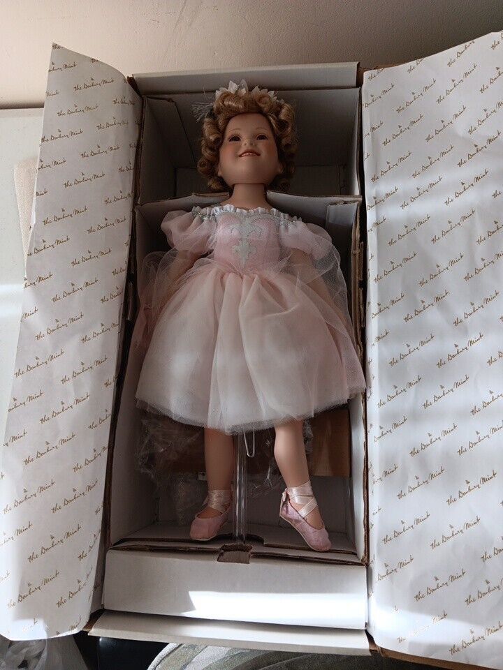 Danbury Mint The Shirley Temple Ballerina Porcelain Collector Doll