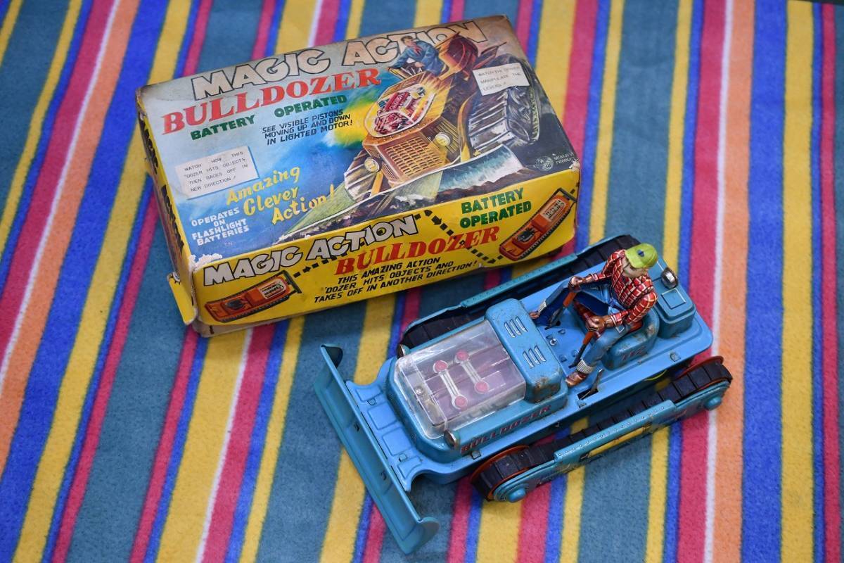 Showa Retro Period Made in Japan 1960s Nomura Toy Tin Toy Toy Magic Action Bul