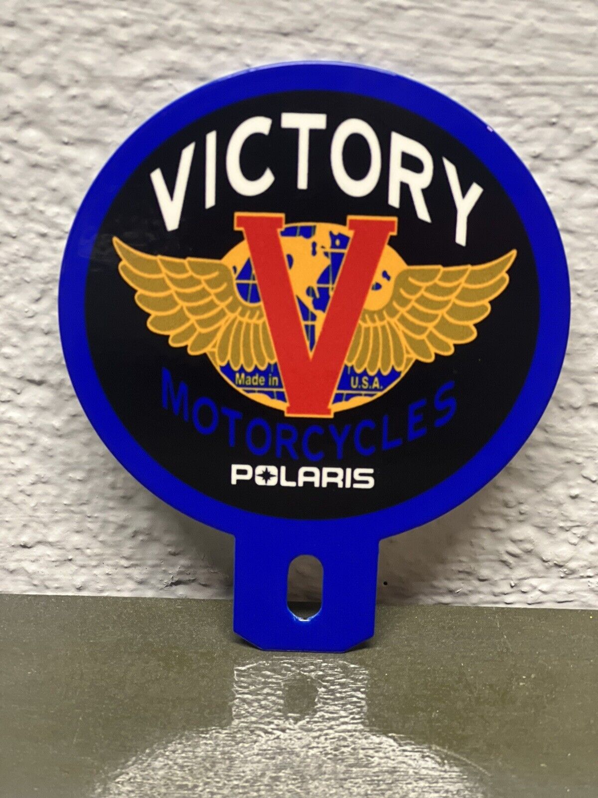 Victory Motorcycles Polaris Metal Plate Topper Sign Gas Oil Sales Service Ride