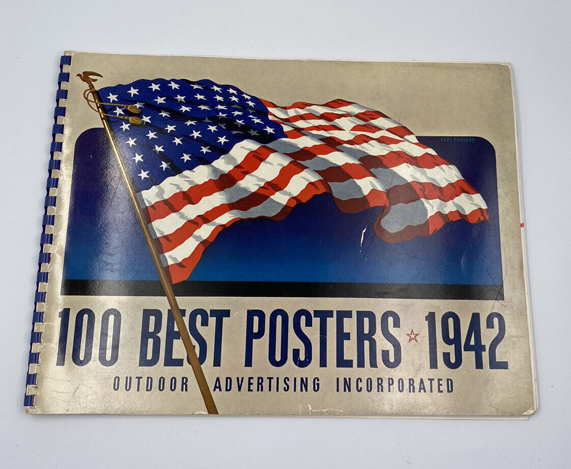 100 Best Posters 1942 Outdoor Advertising Incorporated RARE Vintage Graphics