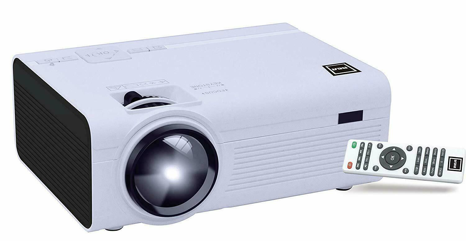 RCA RPJ136 LED Home Theater Projector, 1080 Compatible - White™
