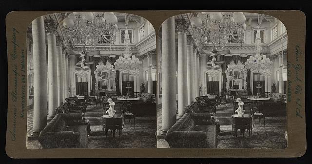 India Exceptional room in palace of the Maharaja of Tagore Calcut - Old Photo
