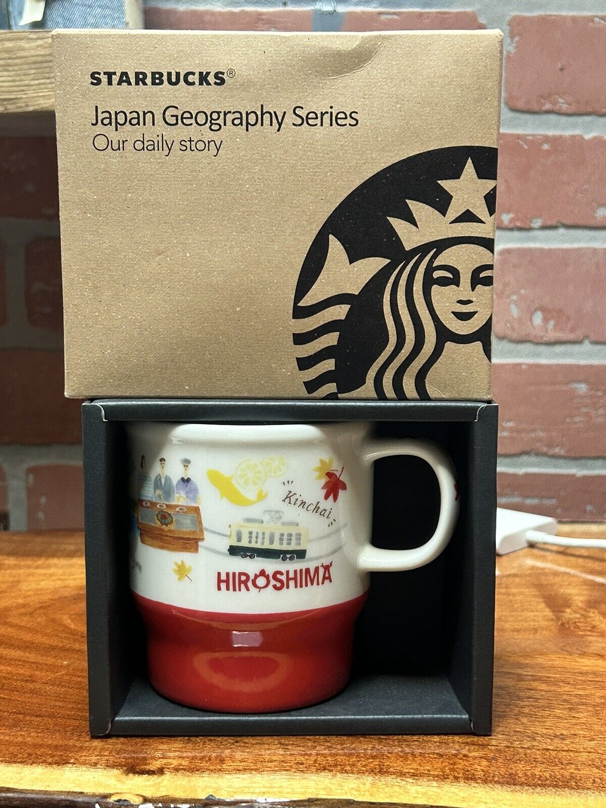 Starbucks 355ml Mug cup Japan Hiroshima City H3.9 x D3.5inch with Box From Japan