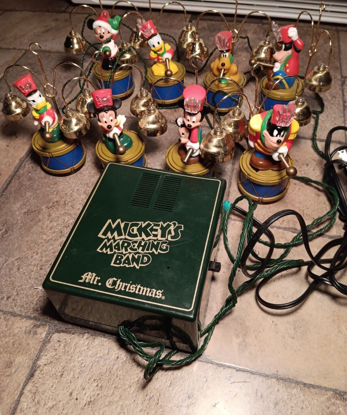 Vintage Mr. Christmas 1992 Disney Mickey's Marching Band Musical Bells(Works) 