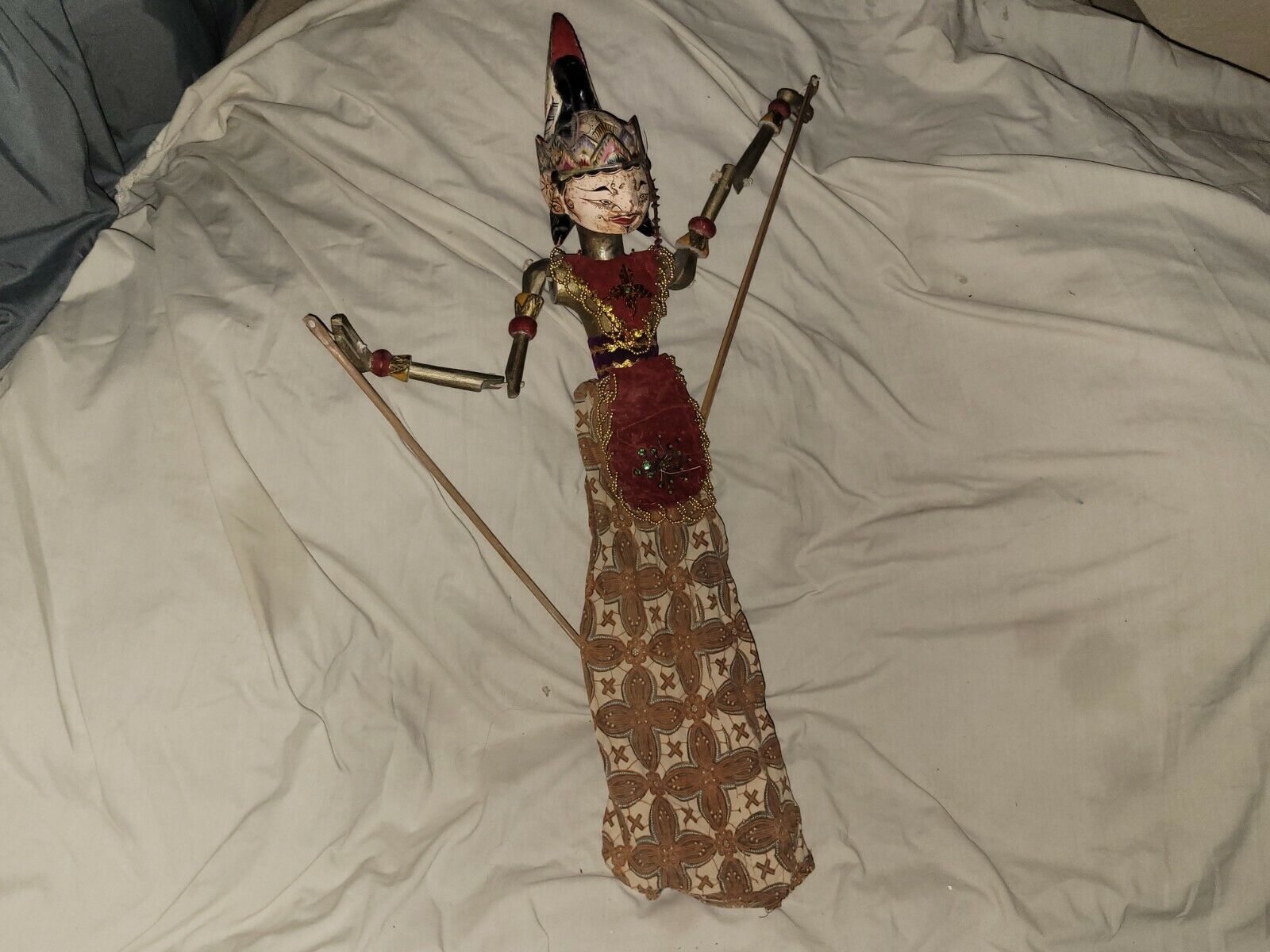 Antique/ Vintage Indonesia Wayang Golek  Marionette Puppet c/a 1800\'s  #3