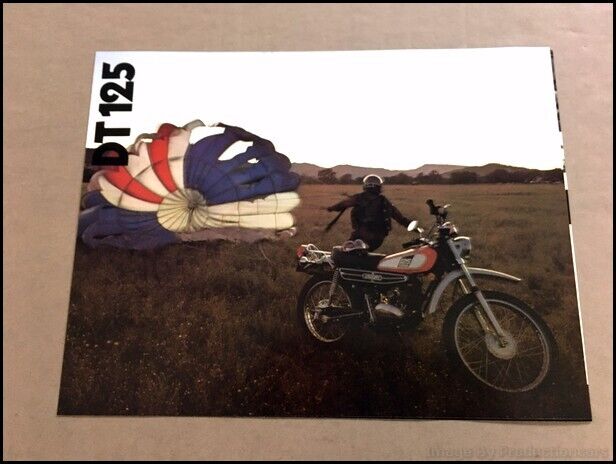1976 Yamaha DT125 Motorcycle Bike Vintage Original Sales Brochure Folder