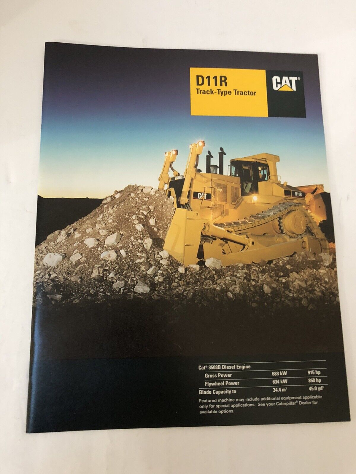 1997 Caterpillar D11R Track-Type Tractor Advertising Sales Brochure Specs