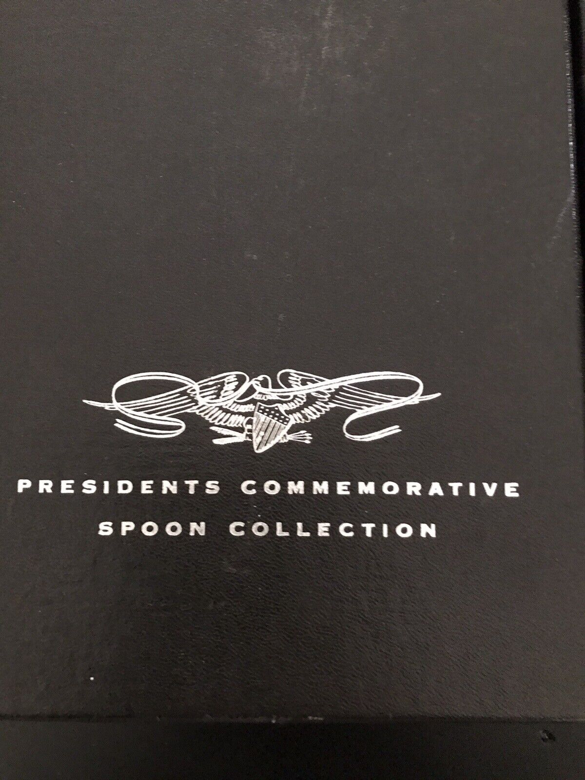  President Commemorative Spoon Collection in Case - 36 Spoons, Wm. Rogers 