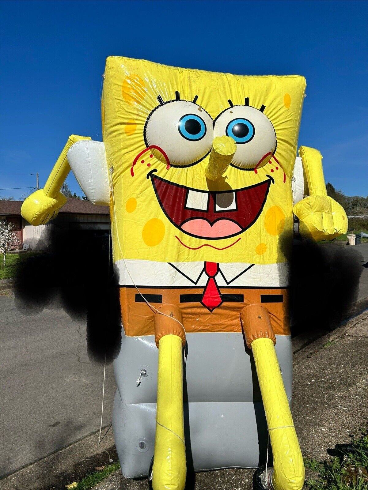 EXTREMELY RARE  Spongebob Squarepants 2004 Burger King 9' Rooftop Inflatable 