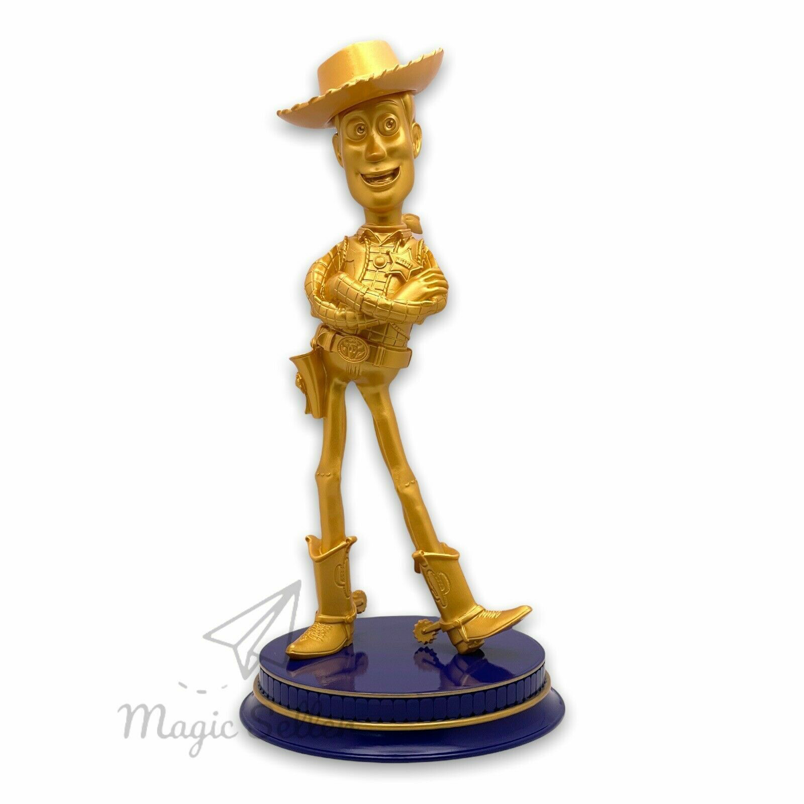 Walt Disney World 50th Anniversary Toy Story Sheriff Woody Gold Statue Figure