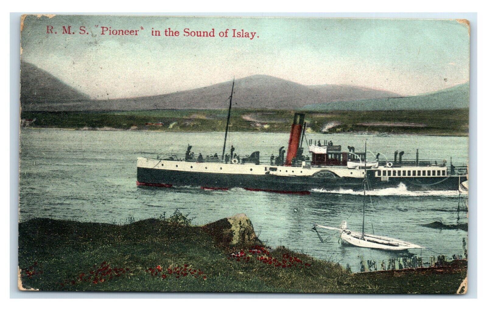 Postcard RMS Steamer \