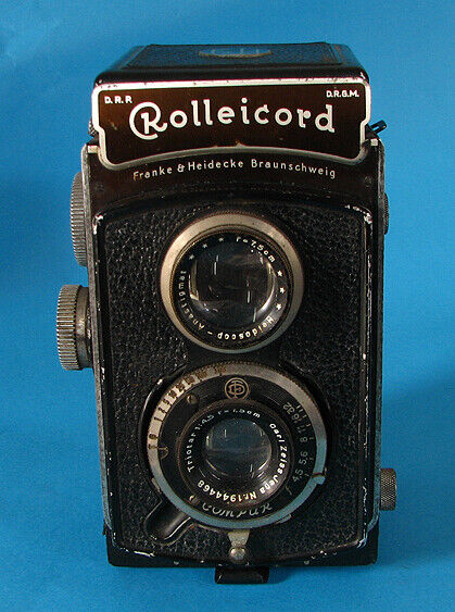 Rolleicord Ia TLR Camera with Triotar 75mm F4.5 Lens, Vintage Rolleiflex Camera 