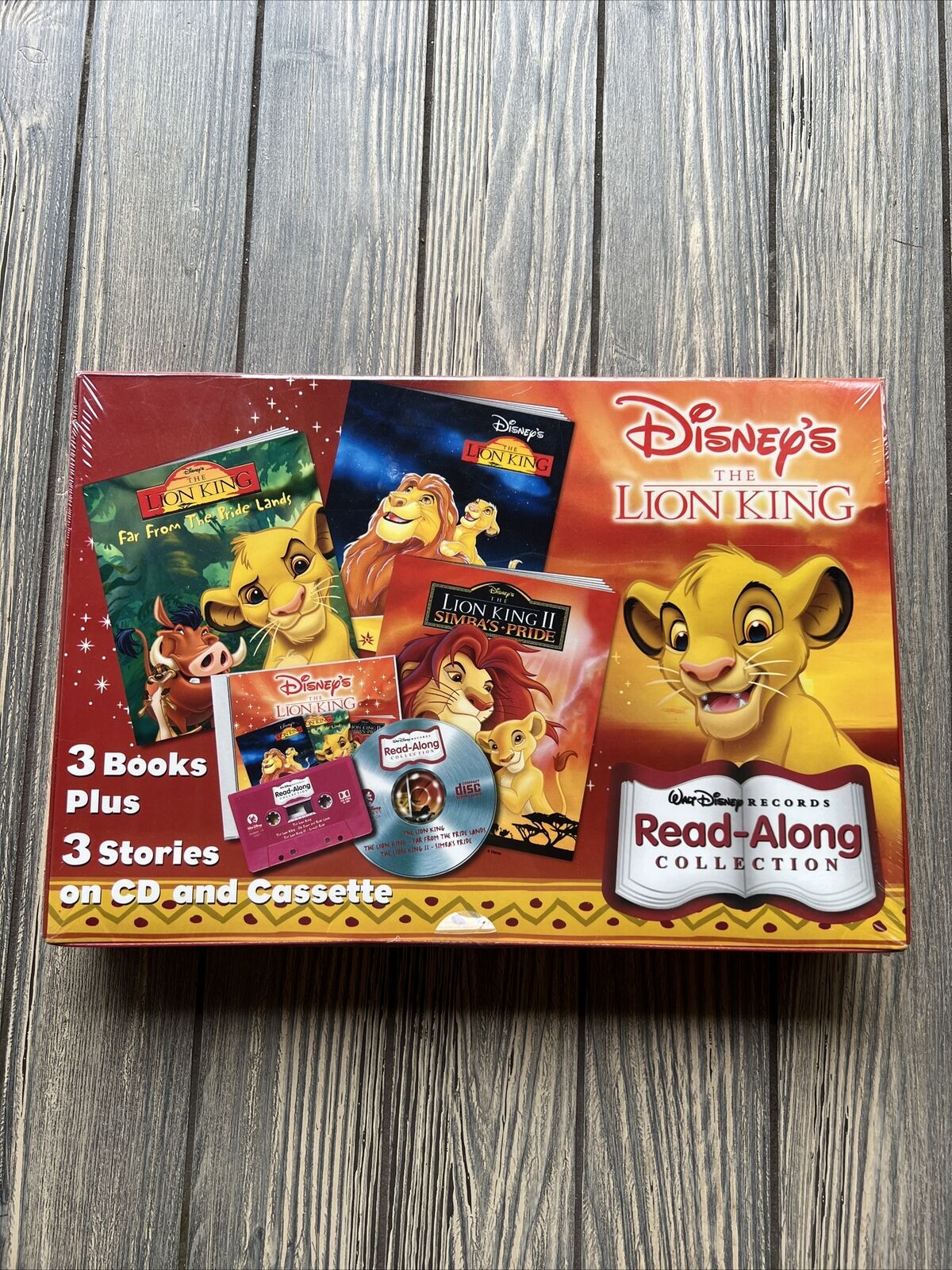 Rare Sealed Lion King Read Along Collection Set Books CD Cassette 605962-US