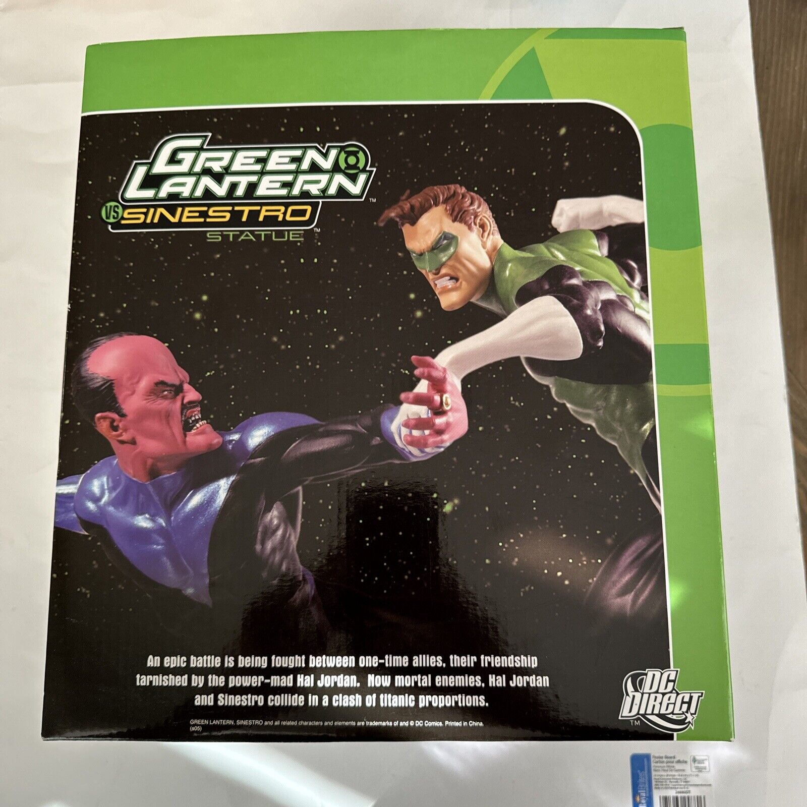 RARE ~ DC Direct 2005 Green Lantern Vs Sinestro ~ LARGE Statue MINT ~ ONLY 1000