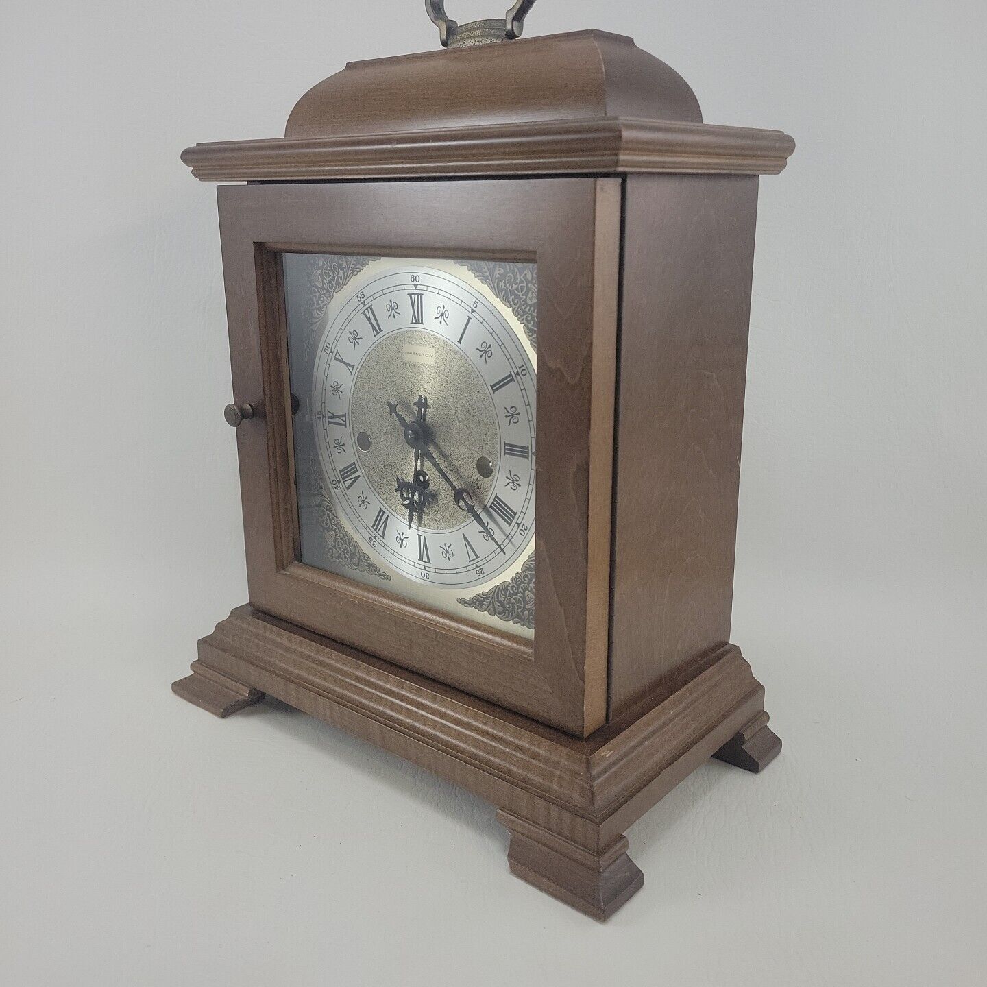Hamilton Wheatland Westminster Chime Mantle Clock #340-020 W Germany, Tested