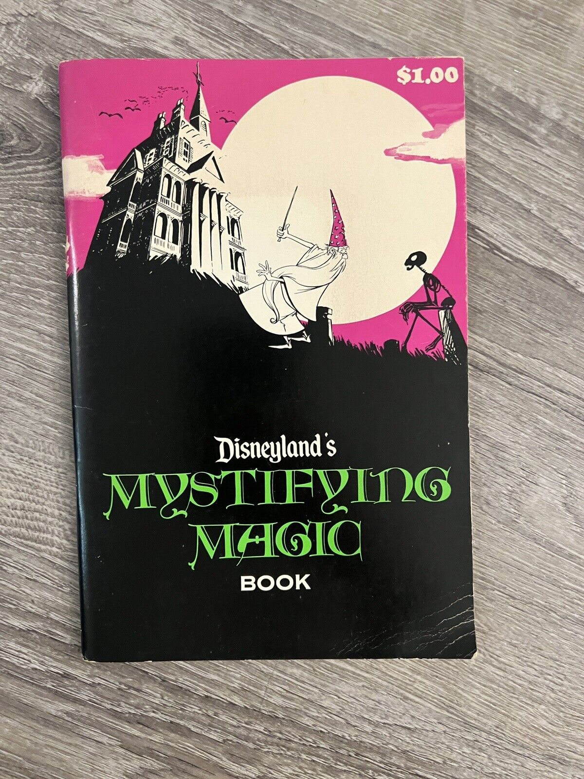 Original Disneyland's 1970 Mystifying Magic Booklet Book Haunted Mansion