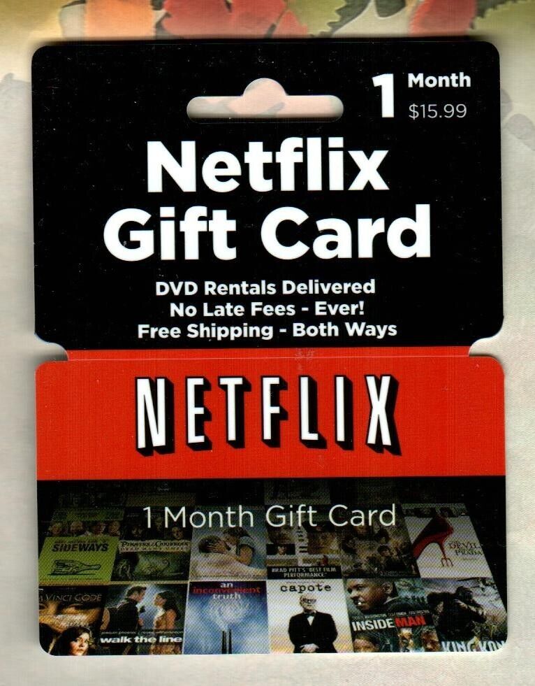 NETFLIX ( 2007 ) Gift Card ( $0 - NO VALUE - Collectible Only )