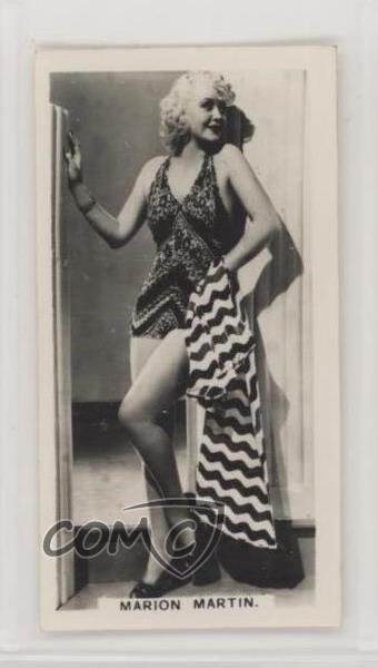1938 Carreras Film Stars Series 2 Tobacco Marion Martin #42 7xr