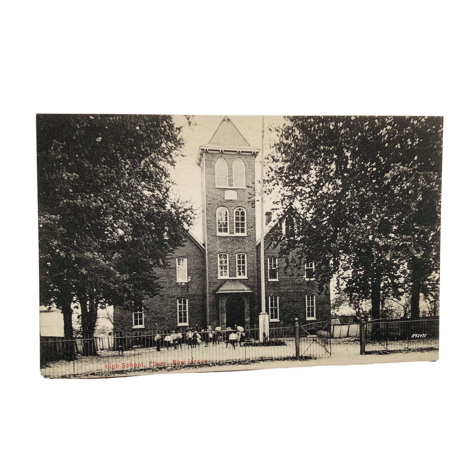 Elmer New Jersey High School Vintage Postcard