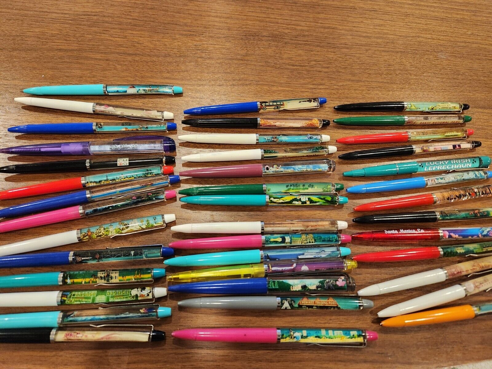 large lot vintage floaty pens made in denmark canada usa