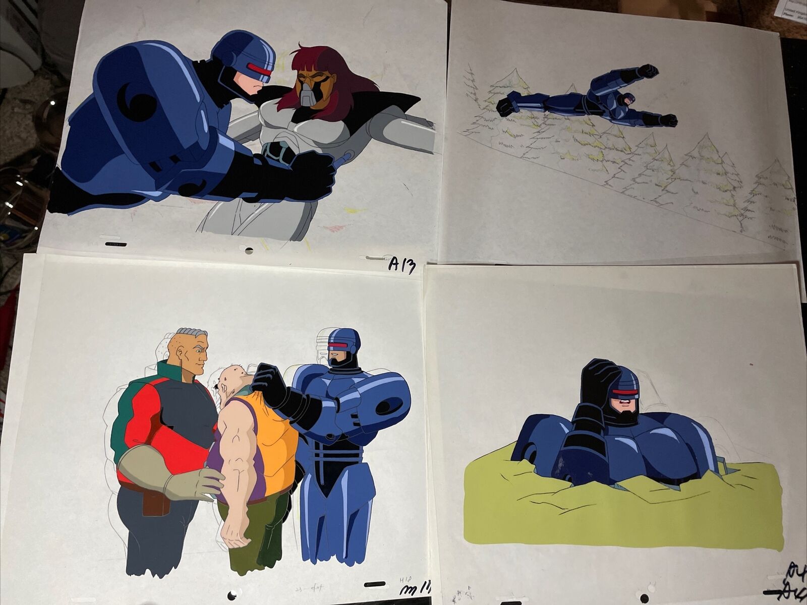 RoboCop animation cel production art vintage cartoons 90's anime art BG I15