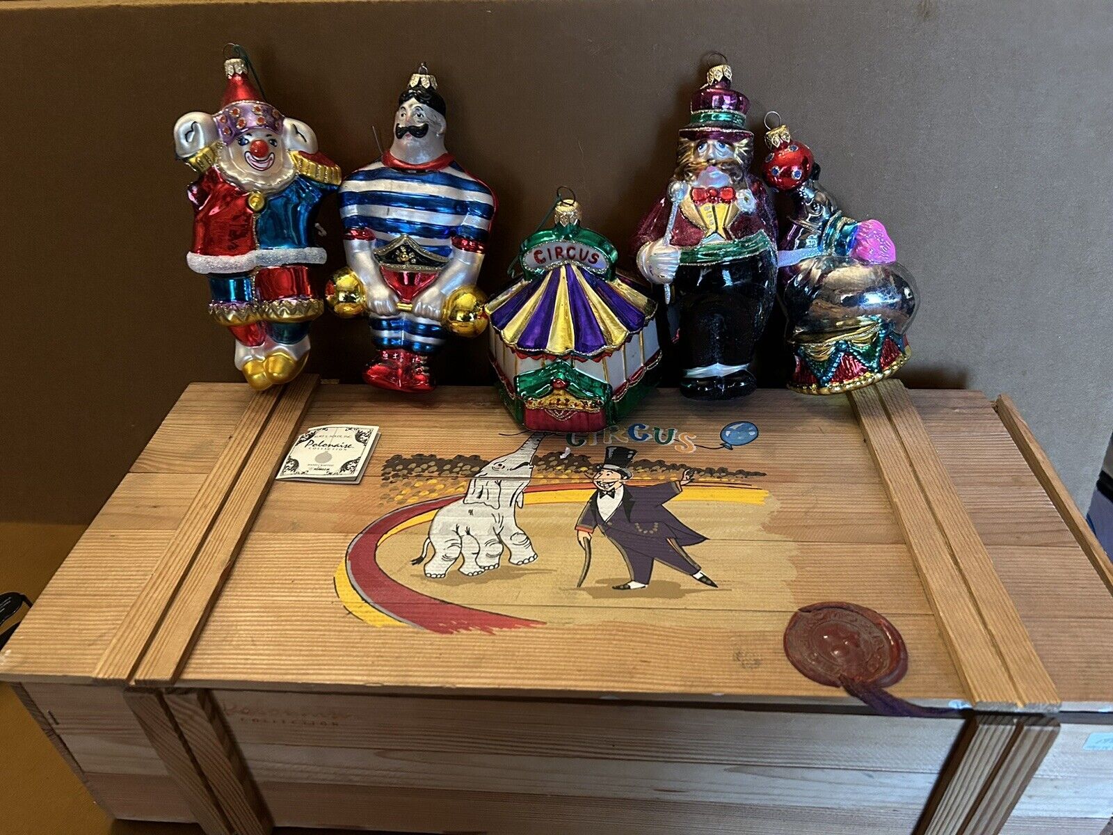 Christmas Polonaise Kurt Adler 5 Piece ornaments Circus Box Komozja Hand Made