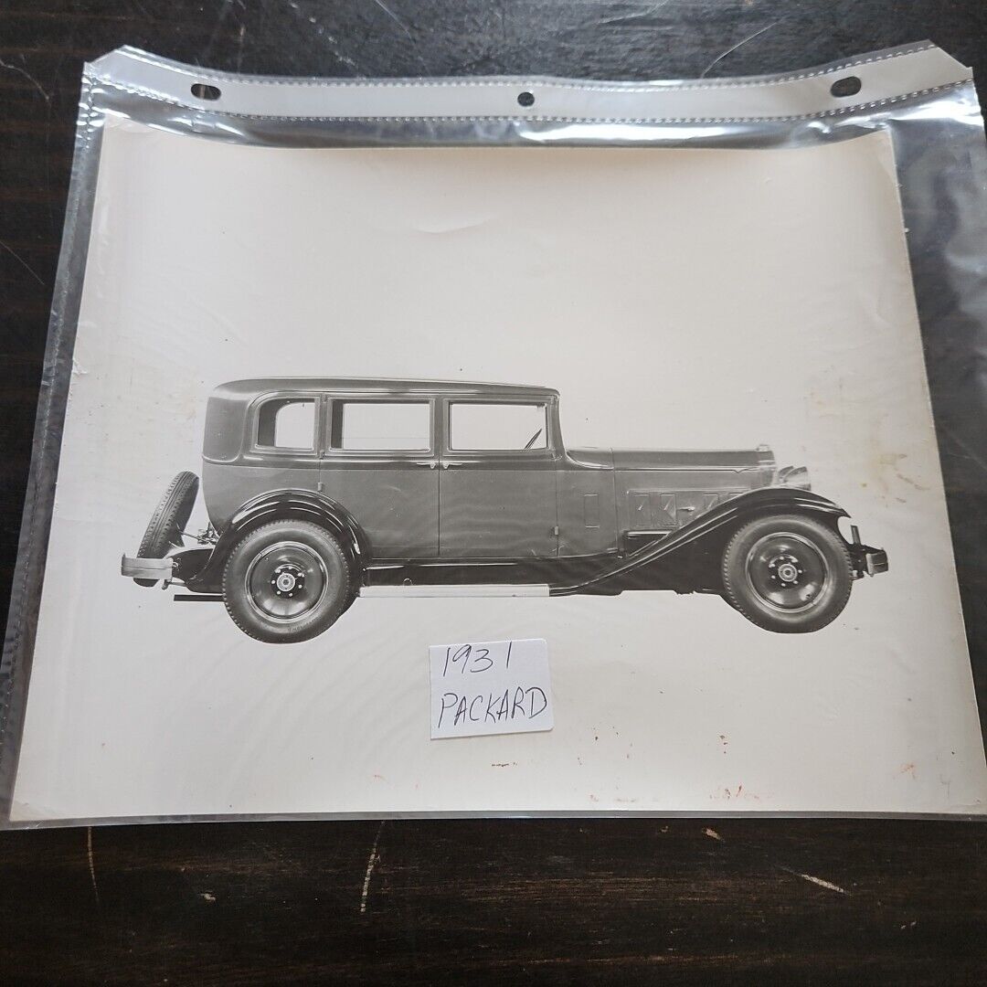 1931 Packard Car PRESS PHOTO 8X10  RARE  HTF OOAK 