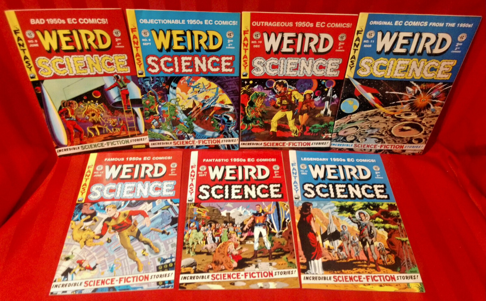 Lot of 7 Weird Science Annuals Issues #8 thru #14 Russ Cochran 90\'s EC Comics