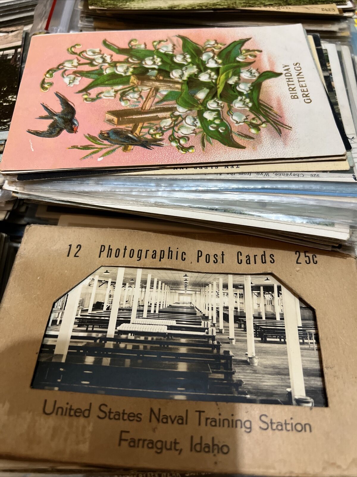 Huge Lot 1600 Vintage Postcards Holiday RPPC Linen & More