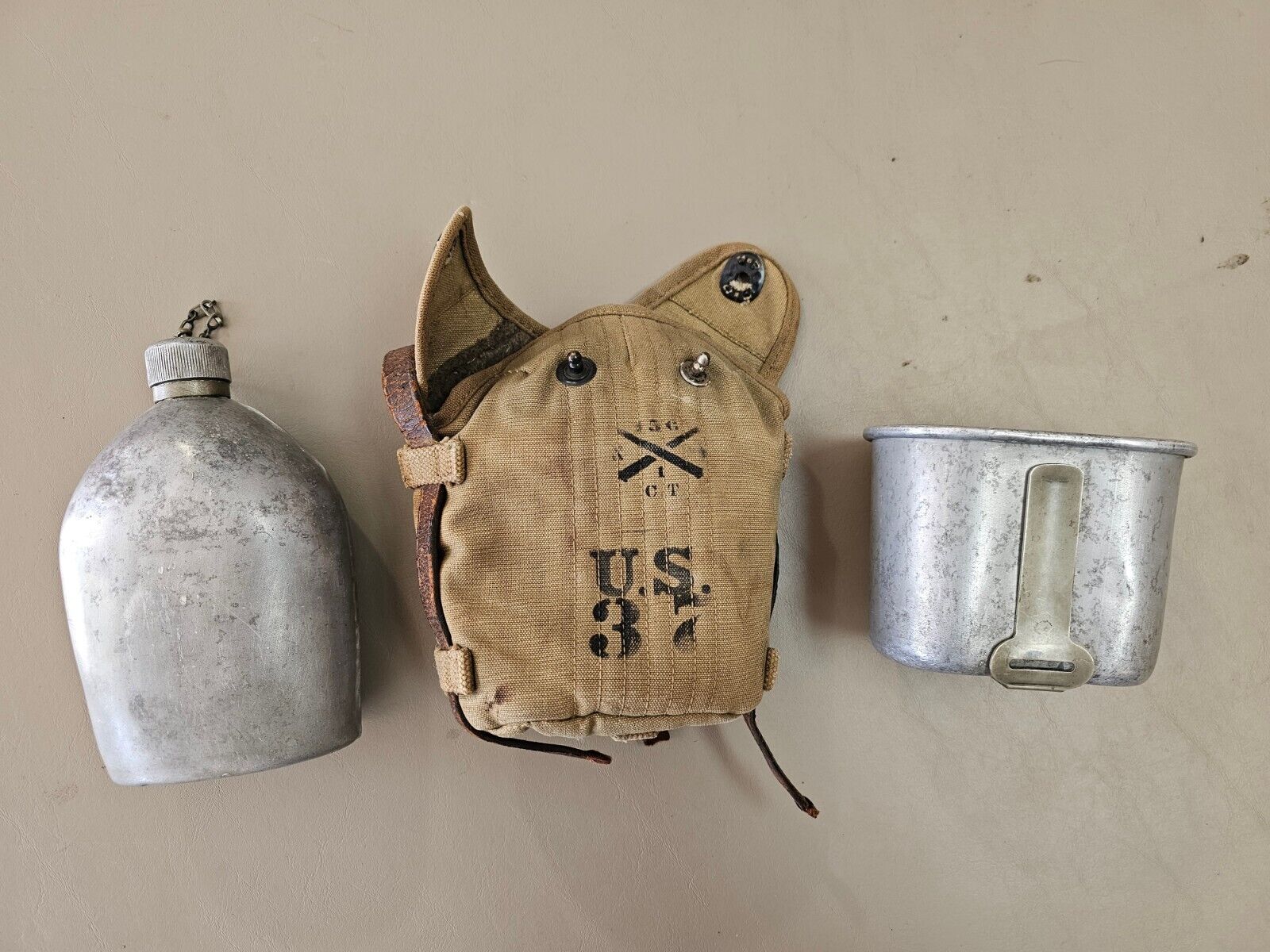 Authentic WW I U.S. Calvary R.I.A. 1918 Canteen Made By United States AGM Co.