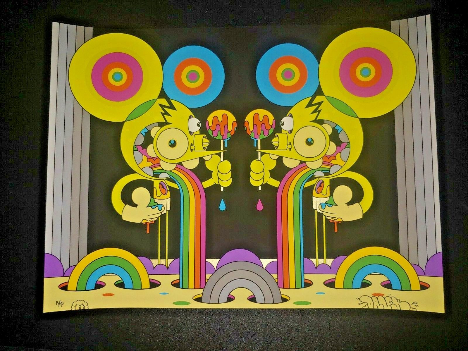 SPACEMONKEY Taste The Rainbow RARE AP Edition by DALEK 2020 Colorful Cartoon