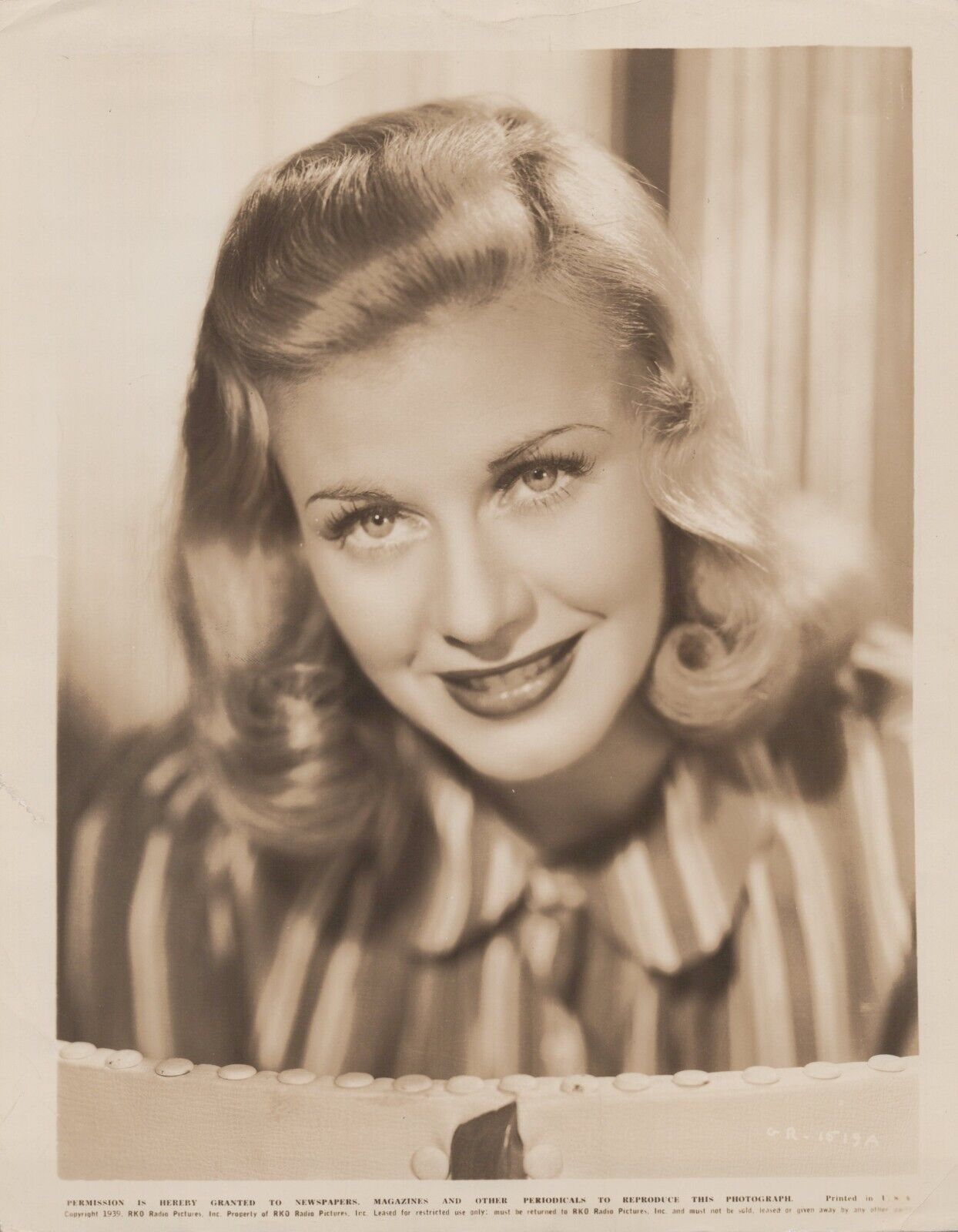 Ginger Rogers (1939) ❤ Stunning Portrait Original Vintage RKO Radio Photo K 248