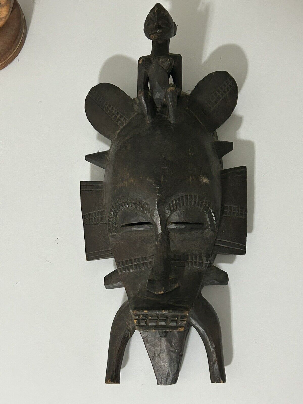 Vintage 1960s African Senufo Tribal Mask