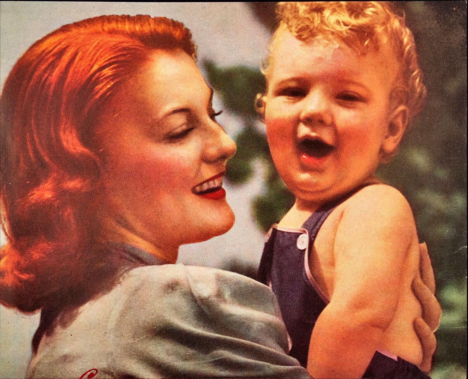 1938 Cine-Kodak Full Color Kodachrome Movie Film Vintage Print Ad Mother & Son