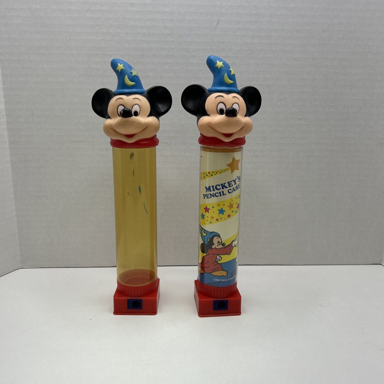 Rare 1980s Walt Disney Productions Fantasia Monogram  Mickey’s Pencil Case X2