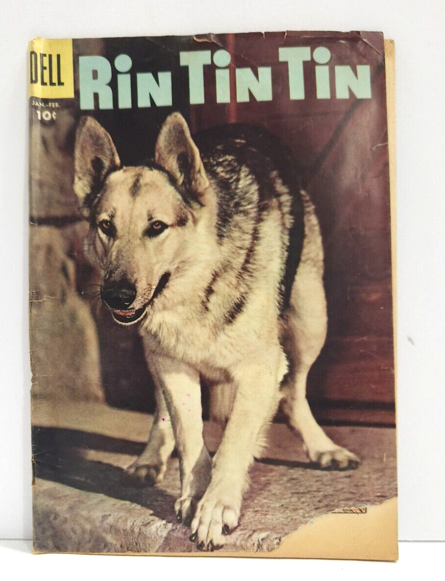 VINTAGE RIN TIN TIN COMIC BOOK 1957 BY DELL COMICS JAN-FEB EDITION #17