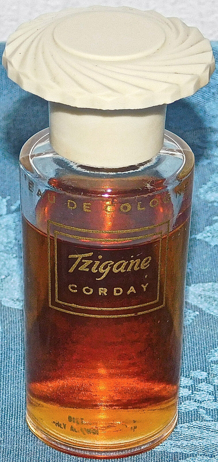 Vintage Corday Tzigane EAU DE COLOGNE SUPER RARE 1 OZ BOTTLE 80% FULL 30'S 40'S?