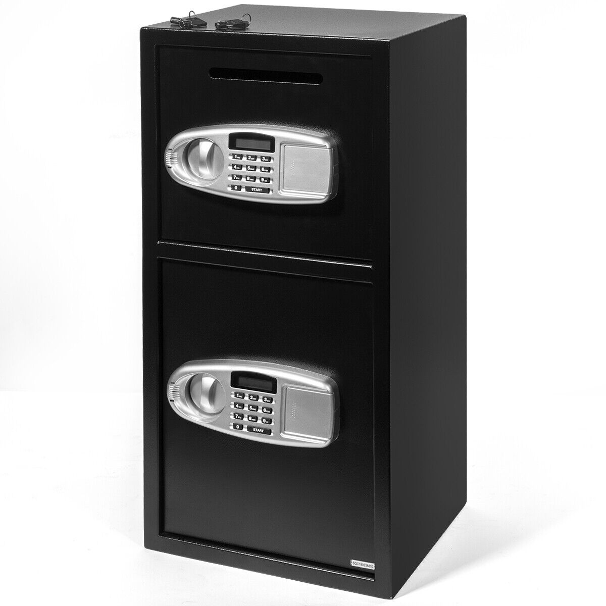 Digital Double Door Safe Depository Drop Box Gun Safes Cash Office Security Lock