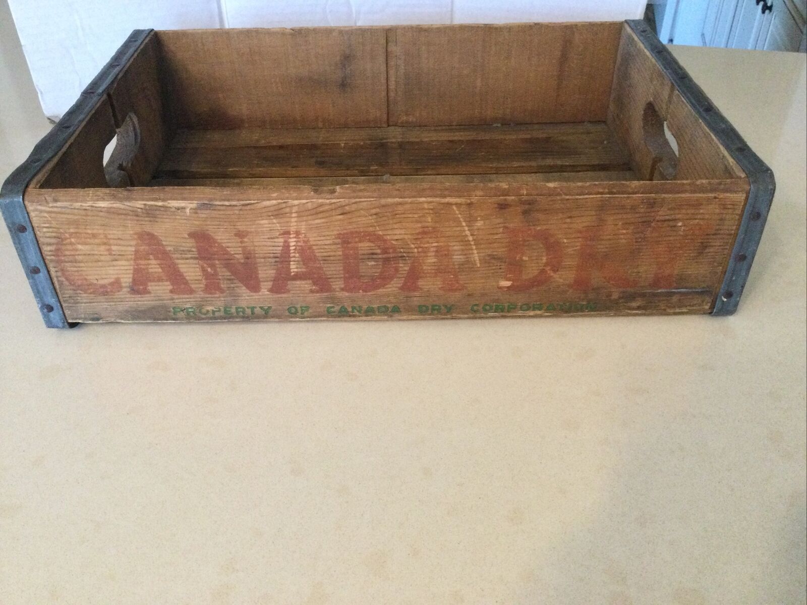 Vintage Canada Dry Wood Crate.