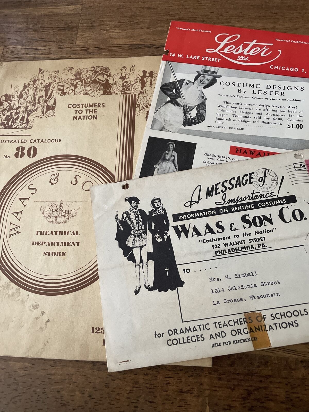 Vintage 30’s Waas & Son Co. Theatrical Supplies Catalog Costumes Halloween Rare
