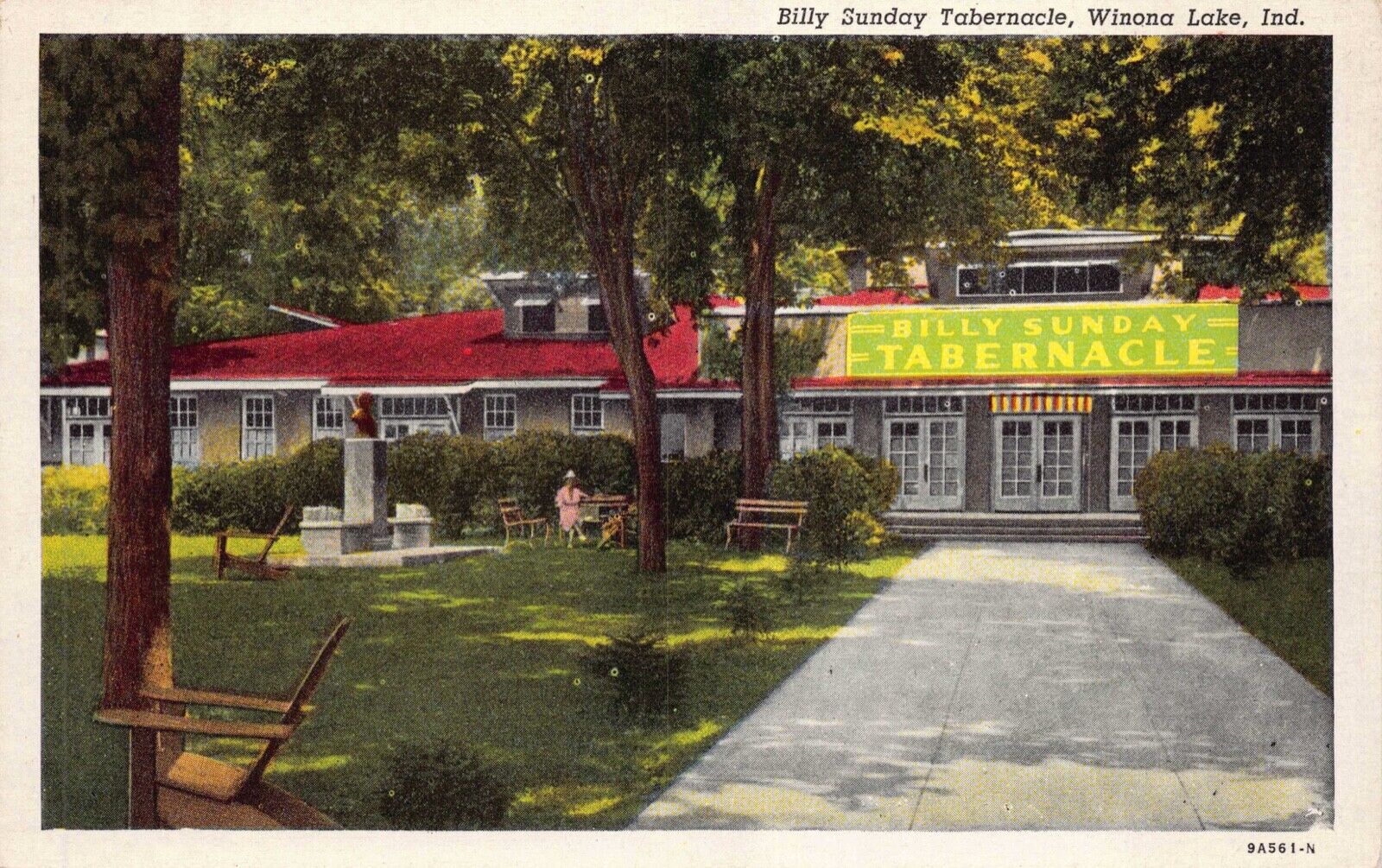 Postcard Billy Sunday Tabernacle in Winona Lake, Indiana~130536