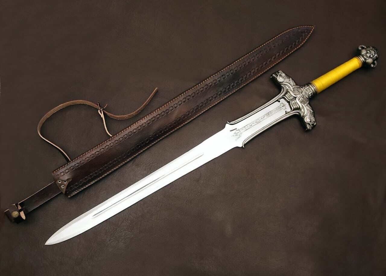 UNIQUE Damascus Handmade VIKING SWORD | Conan the Barbarian ,Battle Ready Sword