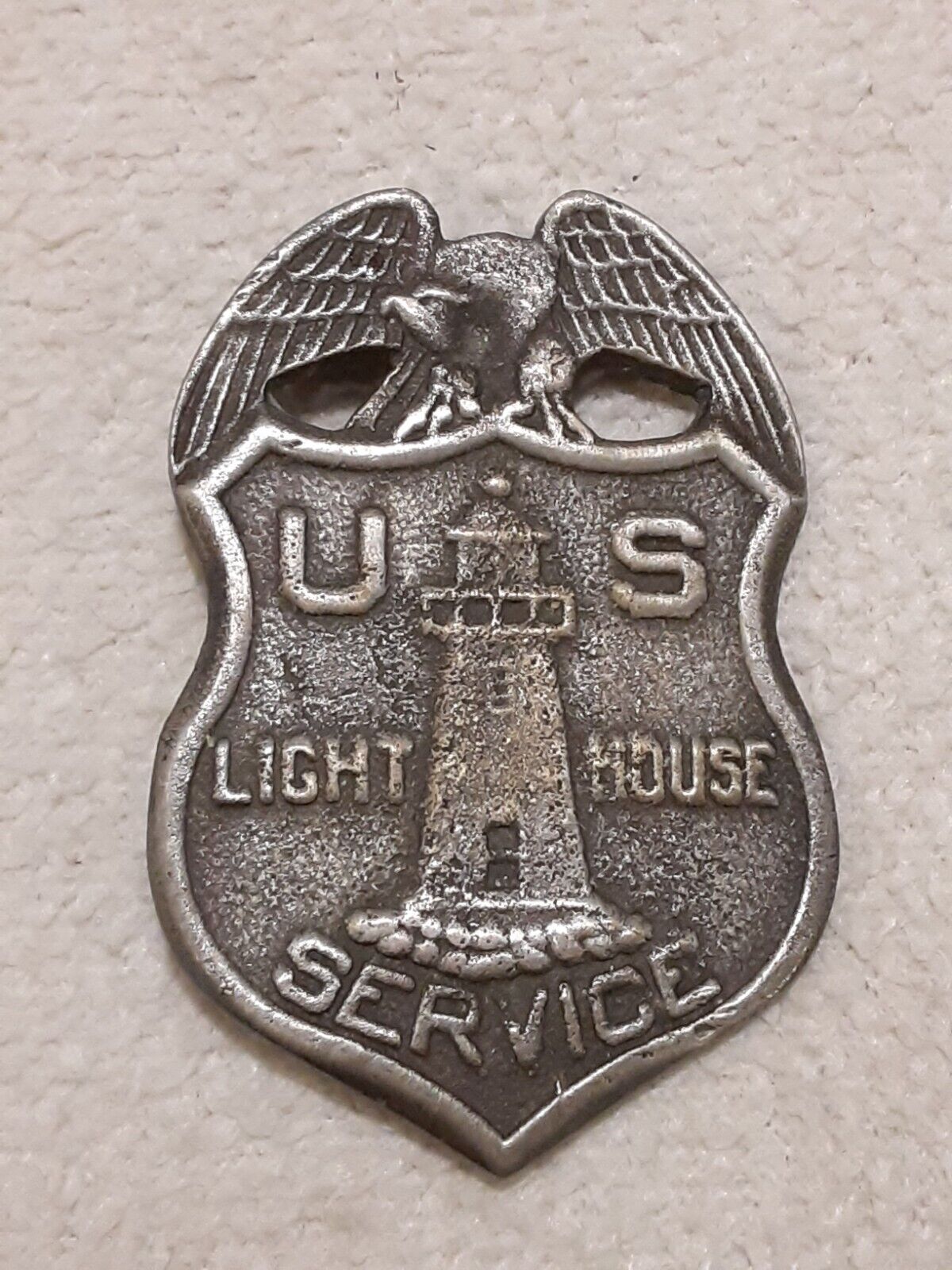 US Lighthouse Service Uniform Badge Replica USLHS Eagle Light House SHIPS FREE
